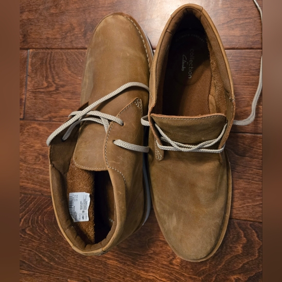 Clarks Men Forge Stride Tan Leather Boot 12M - Picture 2 of 7